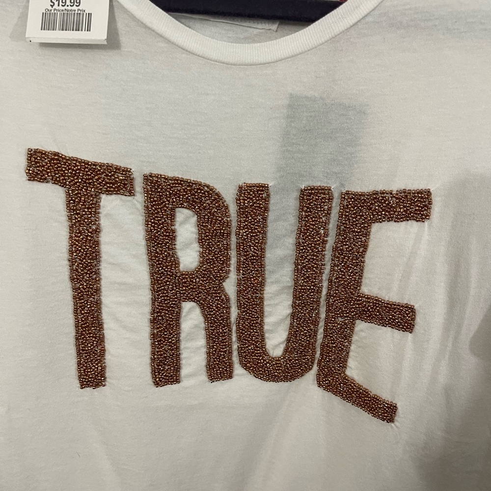 True Religion tshirt with beads